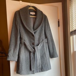 Grey Calvin Klein Pea Coat